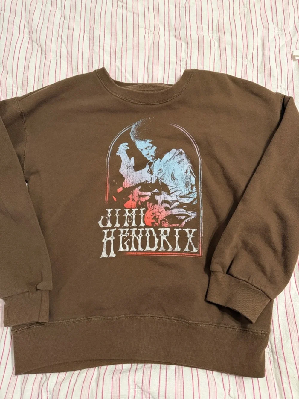 abercrombie kids Brown Jimi Hendrix Graphic Crewneck kids 13/14